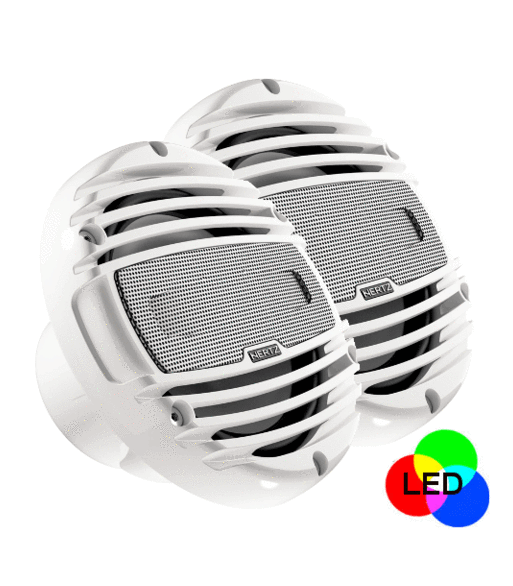 Hertz marine coax højttaler 165mm med RGB LED belysning