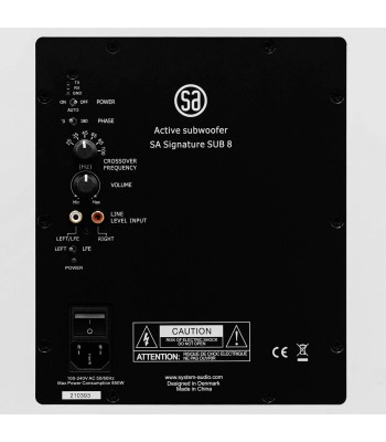 System Audio Signature Sub 8  Kompakt subwoofer Hvid