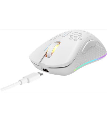 Deltaco Gaming WM80 wireless lightweight mouse, white