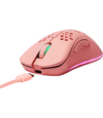 Deltaco Gaming PM80 wireless lightweight mouse, pink