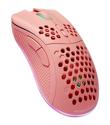 Deltaco Gaming PM80 wireless lightweight mouse, pink