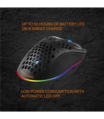 Deltaco Gaming DM220 wireless lightweight mouse, black