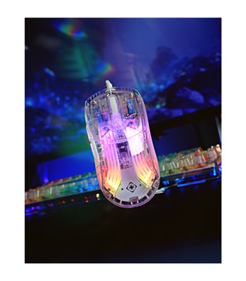 Deltaco Gaming DM330 mouse, transparent