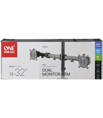 One For All DM2210 Dynamic Dual Monitor Arm, sort