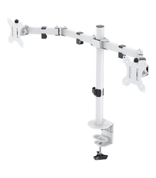 Deltaco Gaming WA86 dual-monitor desk mount, 13''-32'', whit