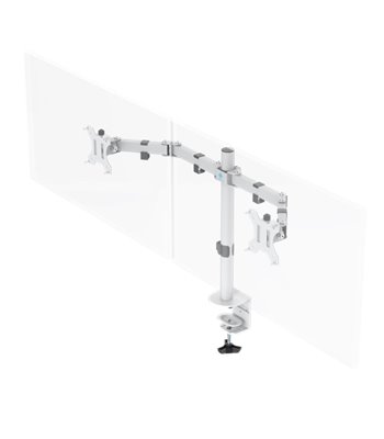 Deltaco Gaming WA86 dual-monitor desk mount, 13''-32'', whit