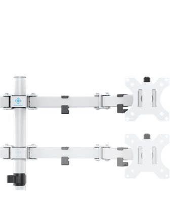 Deltaco Gaming WA86 dual-monitor desk mount, 13''-32'', whit