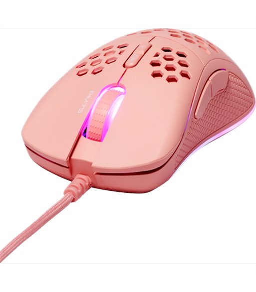Deltaco Gaming PM75 ultralight mouse, pink