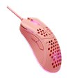 Deltaco Gaming PM75 ultralight mouse, pink