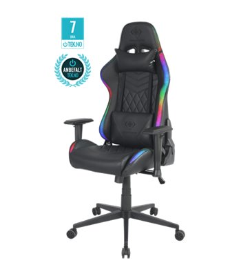 Deltaco Gaming DC410 RGB gaming chair LED, black
