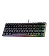 Deltaco Gaming DK240 60% keyboard, semi transparent case bla