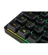 Deltaco Gaming DK240 60% keyboard, semi transparent case bla