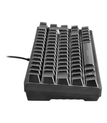 Deltaco Gaming DK240 60% keyboard, semi transparent case bla