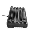 Deltaco Gaming DK240 60% keyboard, semi transparent case bla