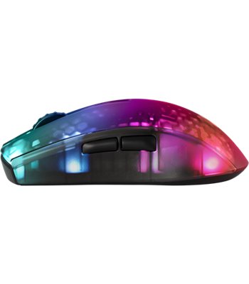Deltaco Gaming DM320 wireless ultralight mouse, semi-transpa