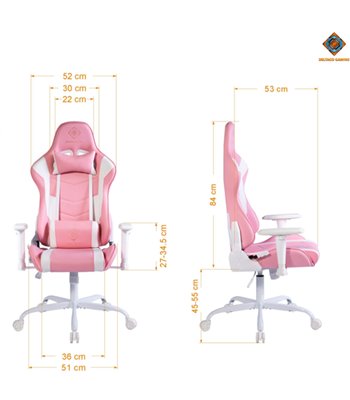 Deltaco Gaming PCH80 gaming chair, pink
