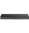 D-LINK DGS-1016S 16-Port 10/100/1000Mbps Unmanaged Gigabit E