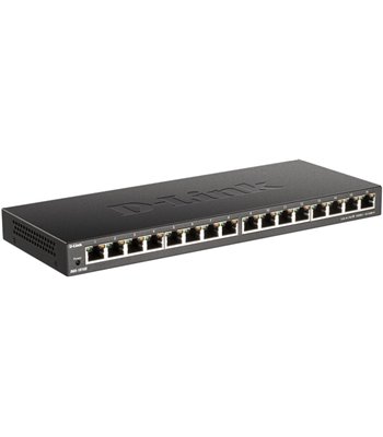 D-LINK DGS-1016S 16-Port 10/100/1000Mbps Unmanaged Gigabit E