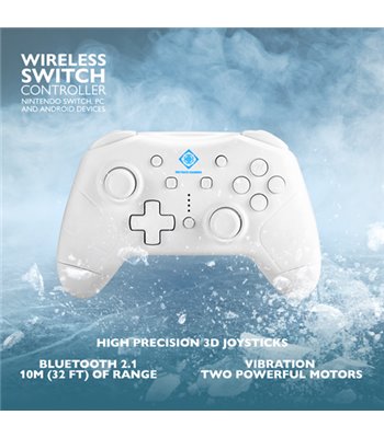 Deltaco Gaming controller Nintendo Switch/PC/Android, white