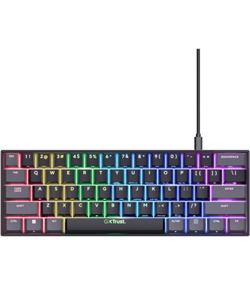 Trust GXT867 Acira 60% mini gaming keyboard (nordic) 302438