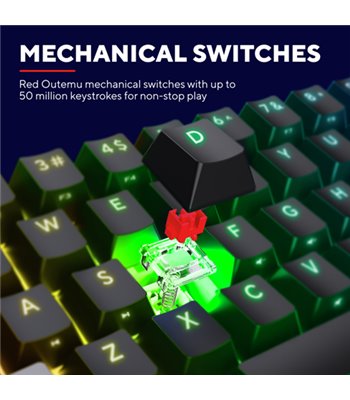 Trust GXT867 Acira 60% mini gaming keyboard (nordic) 302438