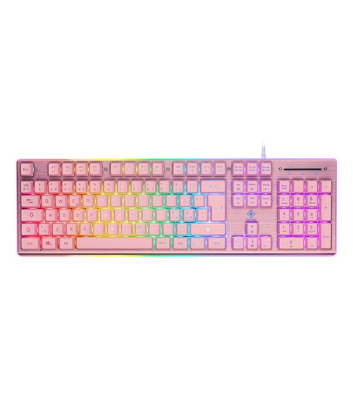 Deltaco Gaming PK75 keyboard nordic, pink
