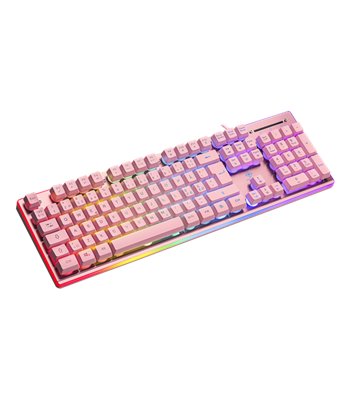 Deltaco Gaming PK75 keyboard nordic, pink