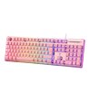 Deltaco Gaming PK75 keyboard nordic, pink