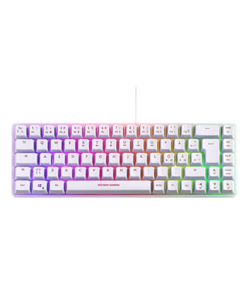 Deltaco Gaming WK70 60% keyboard, semi transparent case whit