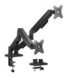 Deltaco ARM-1300-B Monitor desk dual mount