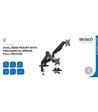Deltaco ARM-1300-B Monitor desk dual mount
