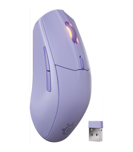 SteelSeries Rival 3 WL Gen 2 trådløs mus lavender