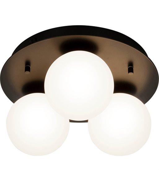 Aneta Nicosia sort/opal loftslampe