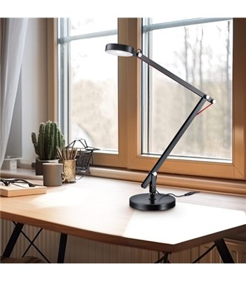 TRIO Amsterdam sort skrivebordslampe