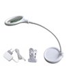 Halo Design Magni Light Mini hvid skrivebordslampe med lup