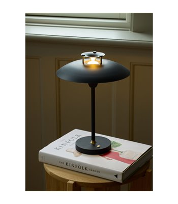 Halo Design Stepp 1-2-3 Sort bordlampe portable