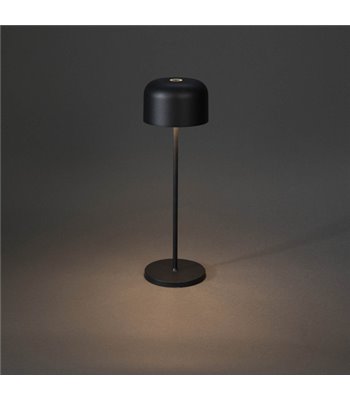 Konstsmide Lille sort bordlampe portable