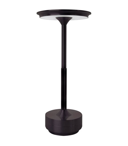 Armaturhantverk Svampen sort portable bordlampe