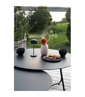 Konstsmide Lille mini sort bordlampe portable