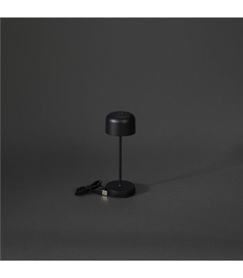 Konstsmide Lille mini sort bordlampe portable