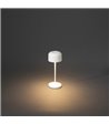 Konstsmide Lille mini hvid bordlampe portable