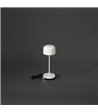 Konstsmide Lille mini hvid bordlampe portable