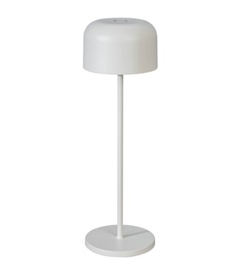 Konstsmide Lille hvid bordlampe portable