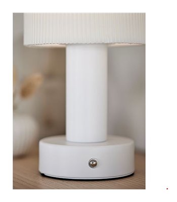 PR Home Tiara hvid bordlampe portable