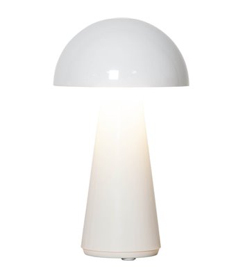 Star Trading Mushroom hvid bordlampe portable