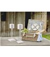 TRIO Fernandez hvid bordlampe portable