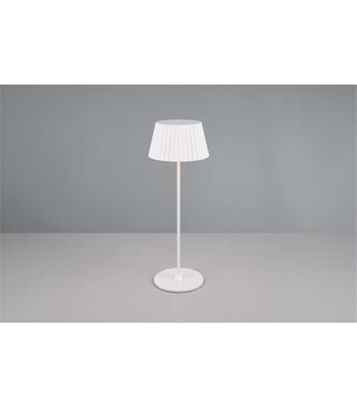 TRIO Suarez hvid bordlampe portable