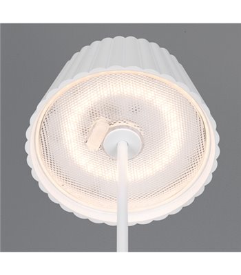 TRIO Suarez hvid bordlampe portable