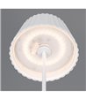 TRIO Suarez hvid bordlampe portable