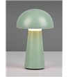 TRIO Lennon LED grøn bordlampe portable